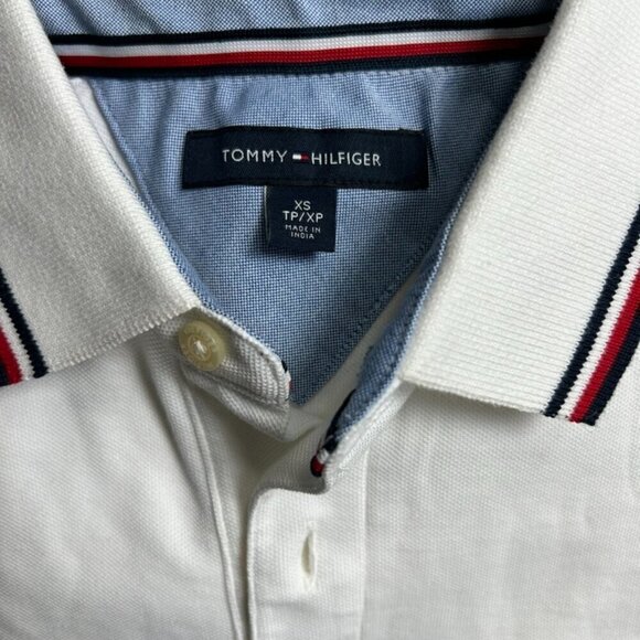 TOMMY HILFIGER Lot Cotton Collared Polo Shirts Men US XS/S - Picture 5 of 7